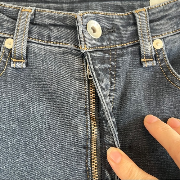 RAG & BONE Jane Super High Rise Skinny Denim Dark Blue Jeans Size 28 - Picture 9 of 11